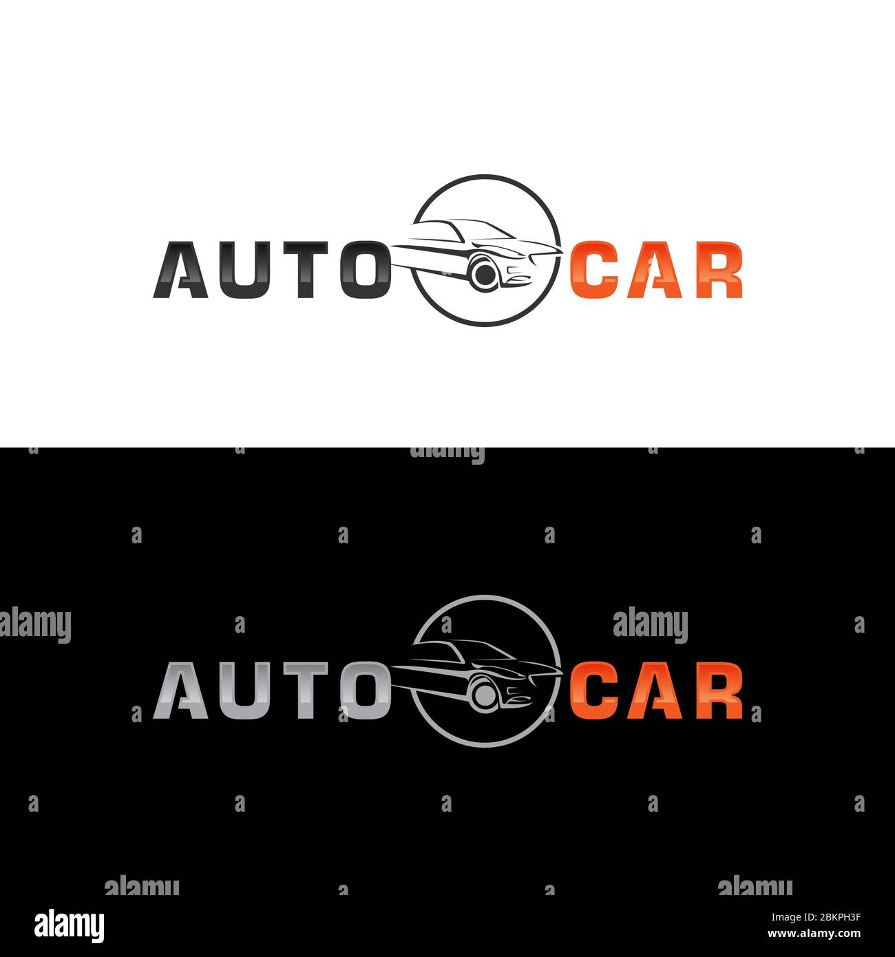 Car Logo Icon With Vector Template For Transportation Industrial Stock Vector