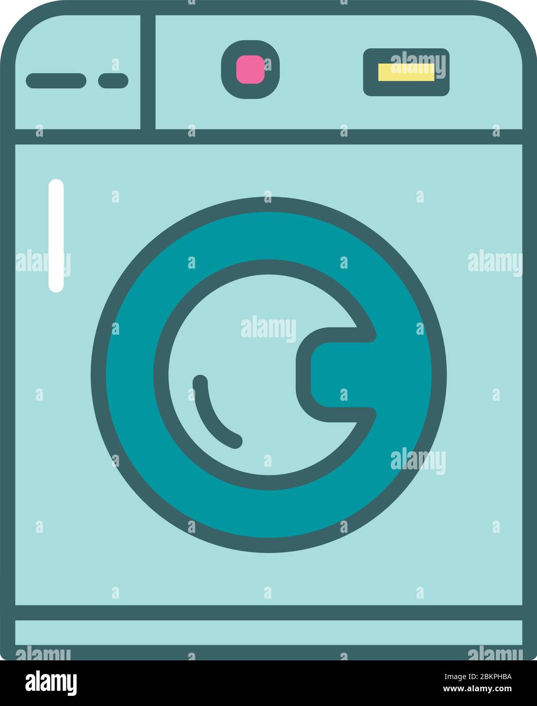 washing machine fill style icon Stock Vector Image & Art - Alamy