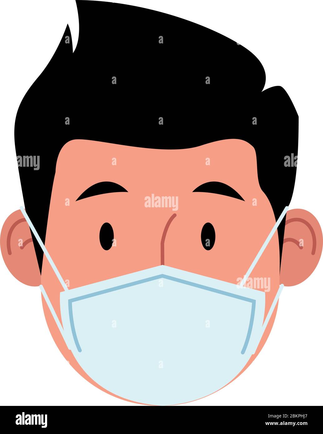 man using face mask for covid 19 Stock Vector Image & Art - Alamy