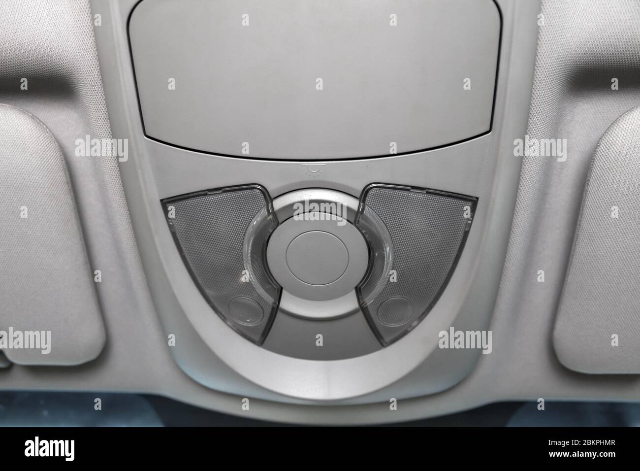Lighting control inside the car from the top on the instrument panel ...