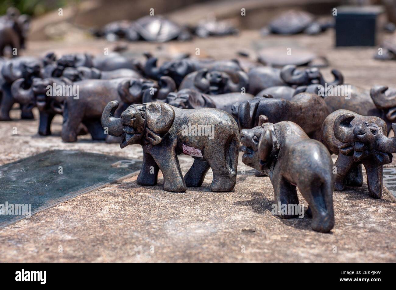 Stone Toys - Animal Replica Stock Photo - Alamy