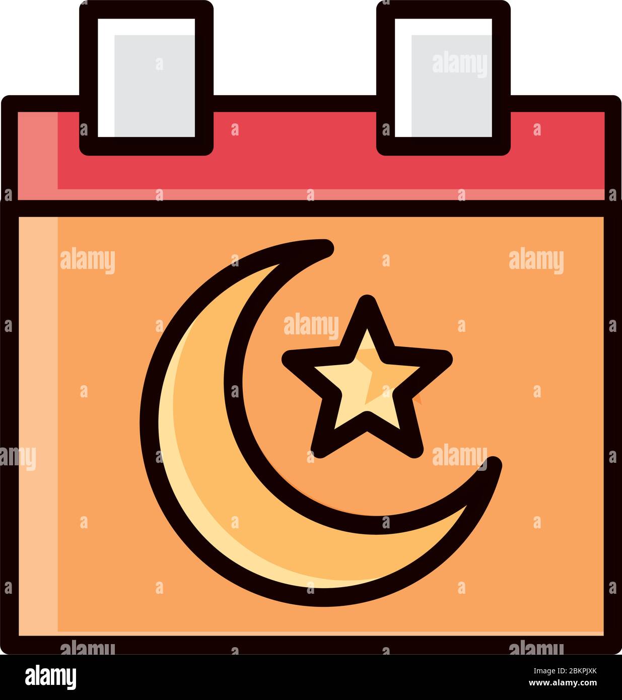 muslim calendar eid mubarak islamic religious celebration vector