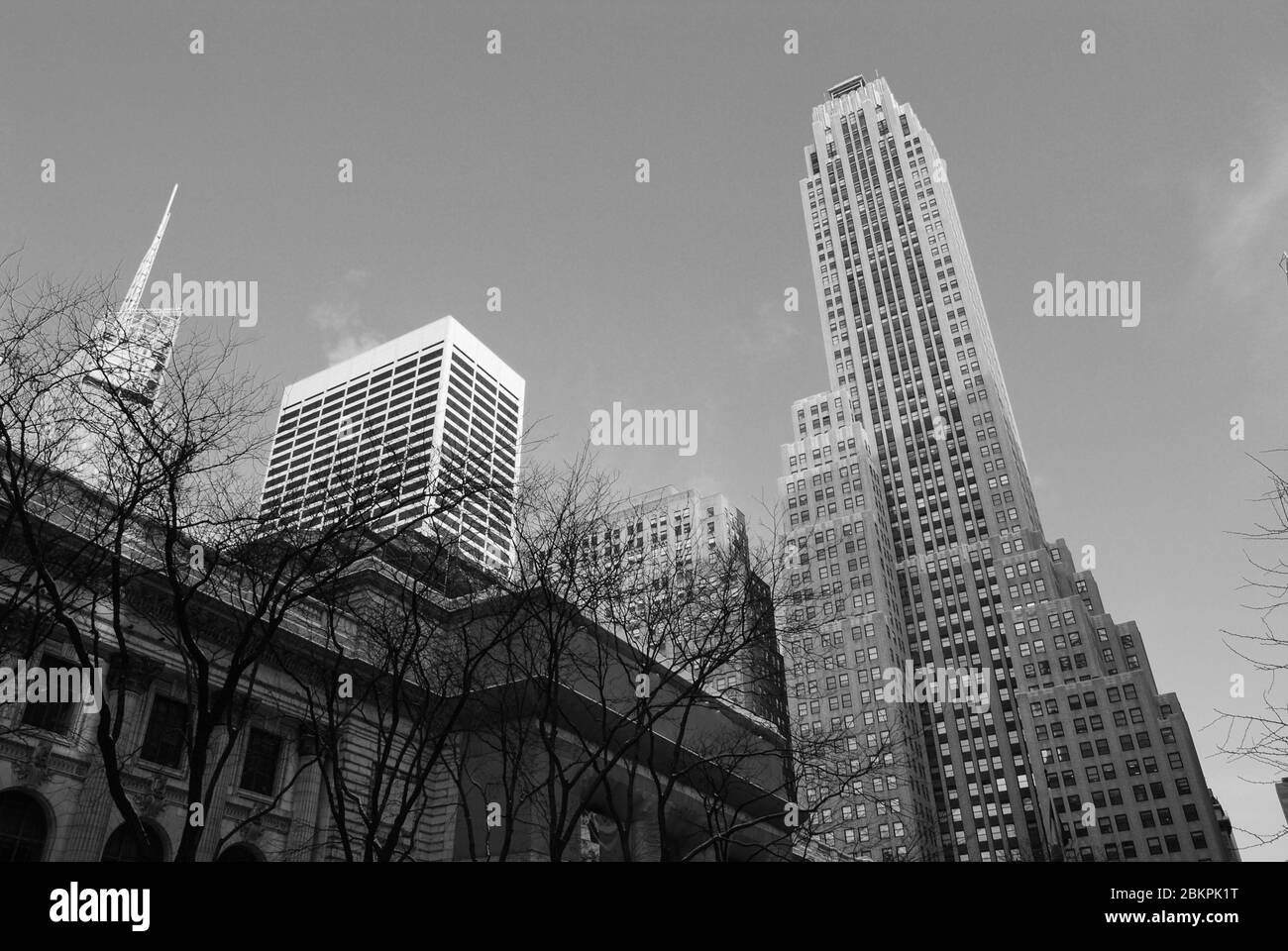 Rockefeller Center, 45 Rockefeller Plaza, New York, NY, United States by Raymond Hood Associated Architects Stock Photo