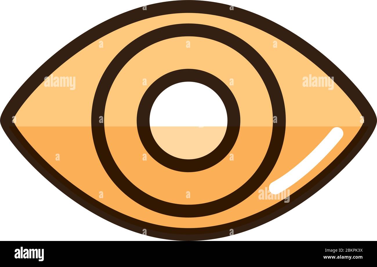 surveillance internet web technology interface vector illustration line and fill style icon Stock Vector