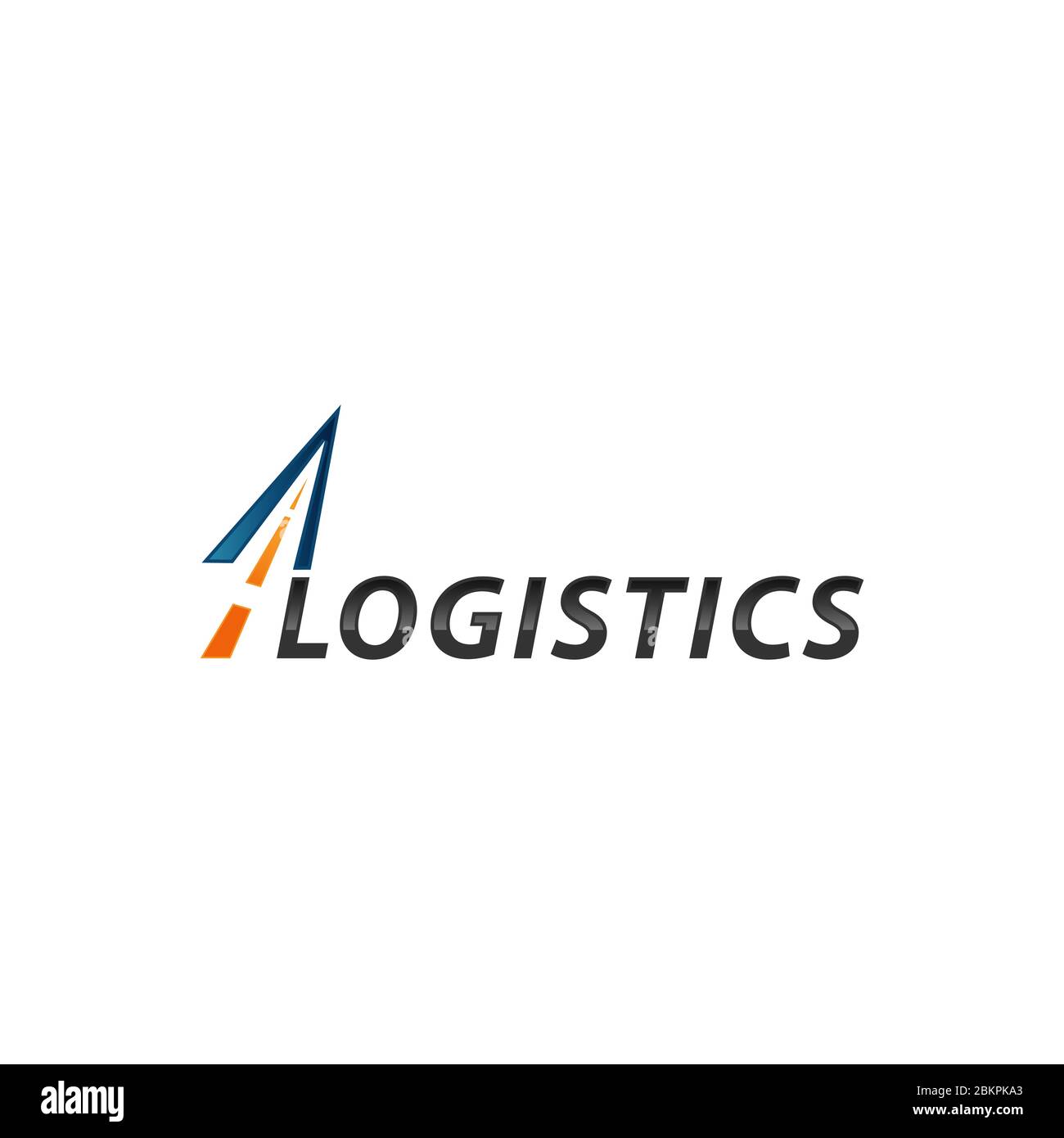 Road and Logistic Transportation Logo Vector Illustration.EPS 10 Stock Vector