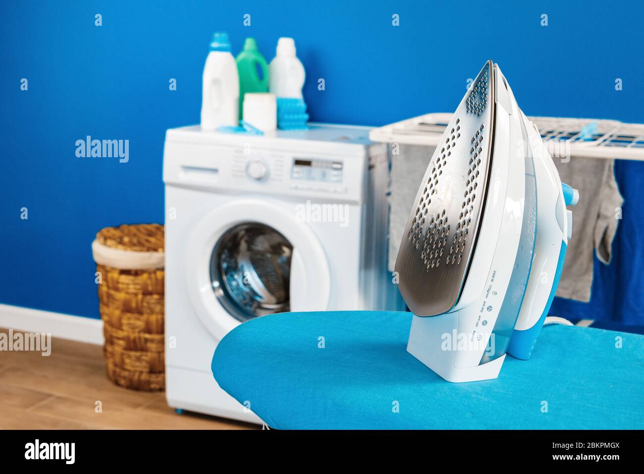 automatic washing drying and ironing machine