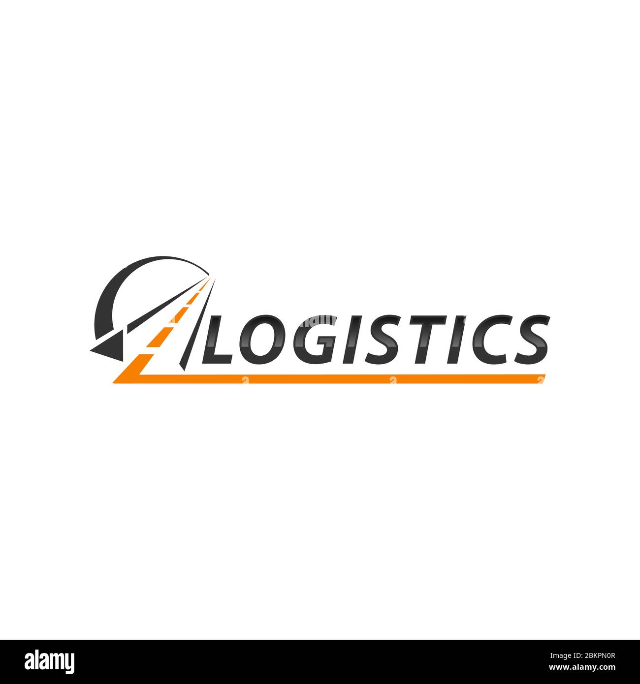 Road and Logistic Transportation Logo Vector Illustration.EPS 10 Stock Vector