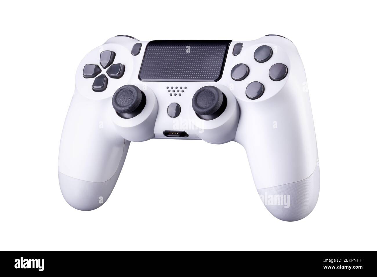 White video game joystick gamepad isolated on a white background Stock ...