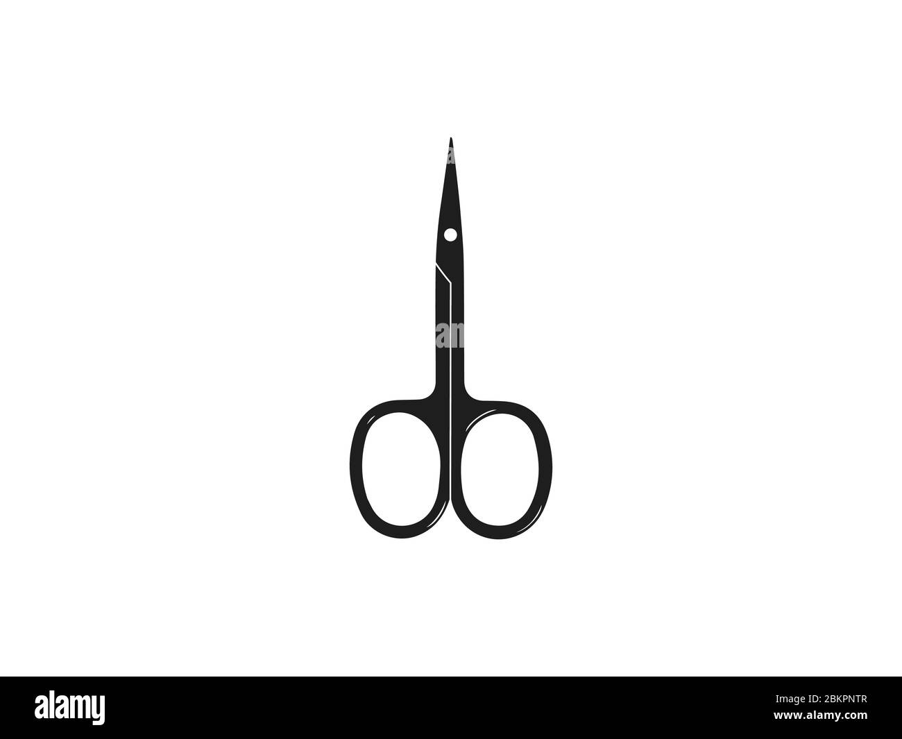 Beauty, manicure, scissors icon. Vector illustration, flat design. Stock Vector