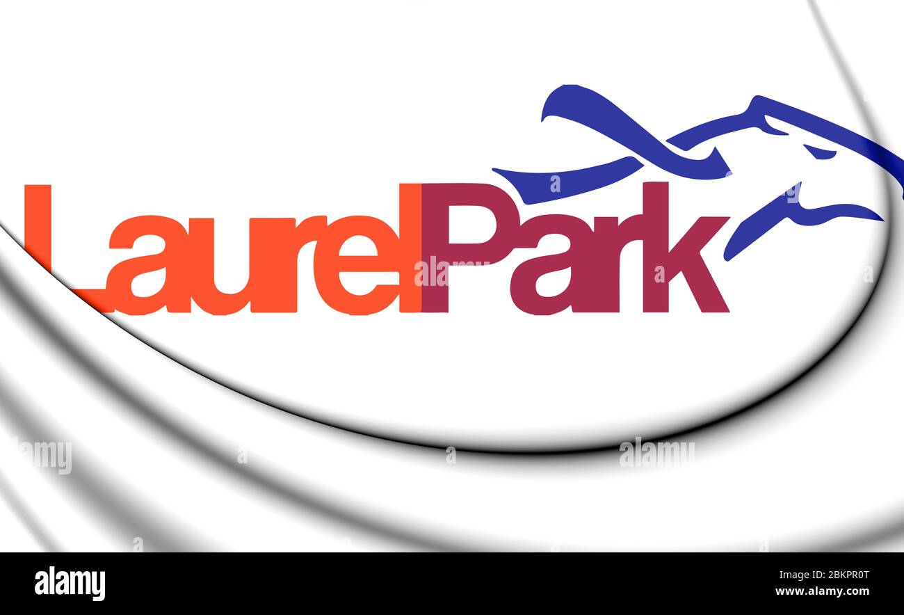 3D Emblem of Laurel Park (Virginia), USA. 3D Illustration Stock Photo