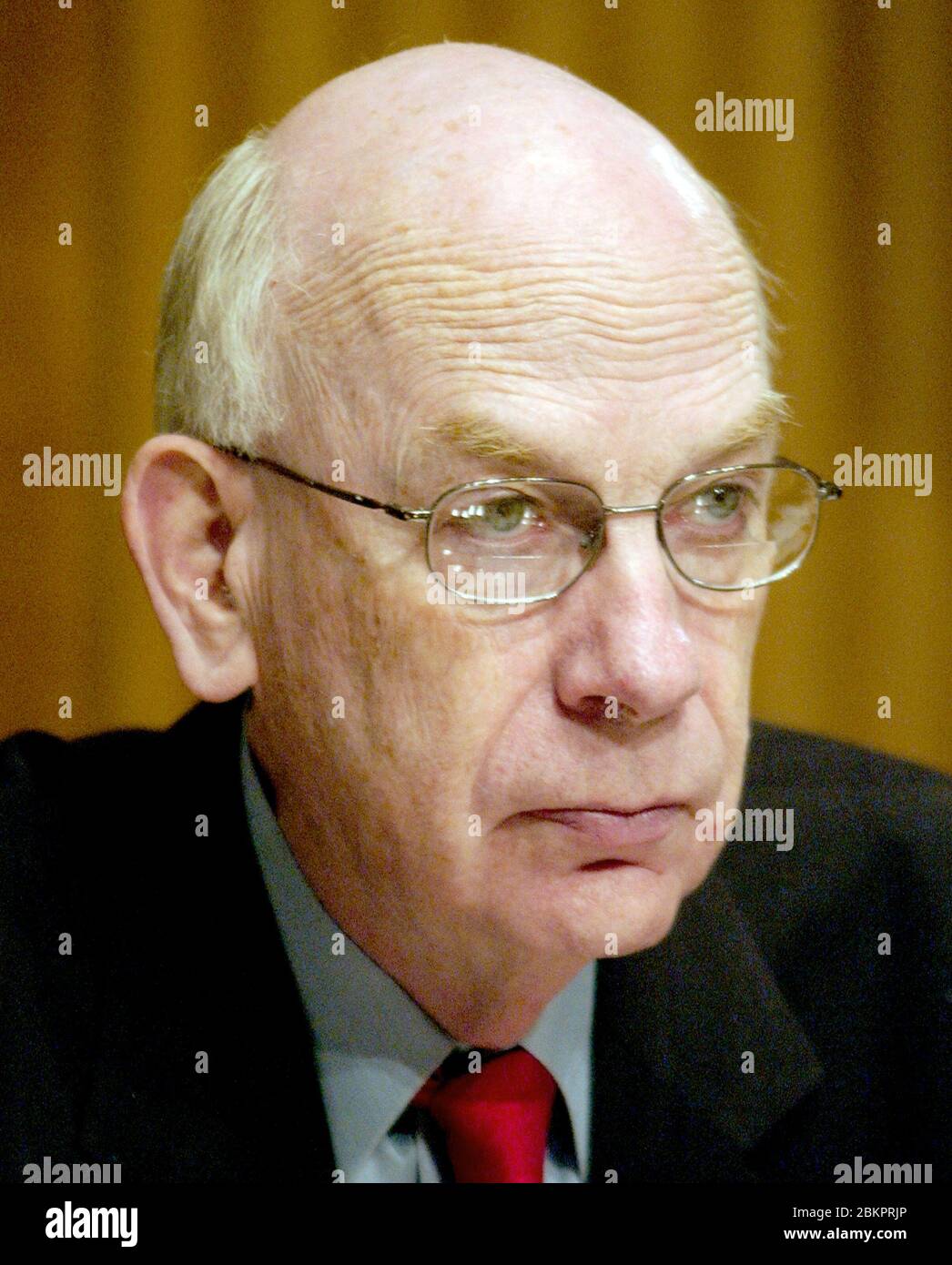 Washington, United States Of America. 06th Apr, 2005. United States Senator Robert F. Bennett (Republican of Utah) listens to Federal Reserve Chairman Alan Greenspan's testimony before the United States Senate Banking, Housing and Urban Affairs Committee on 'Regulatory Reform of the Government Sponsored Enterprises (GSE) in Washington, DC on April 6, 2005. Credit: Ron Sachs/CNP | usage worldwide Credit: dpa/Alamy Live News Stock Photo