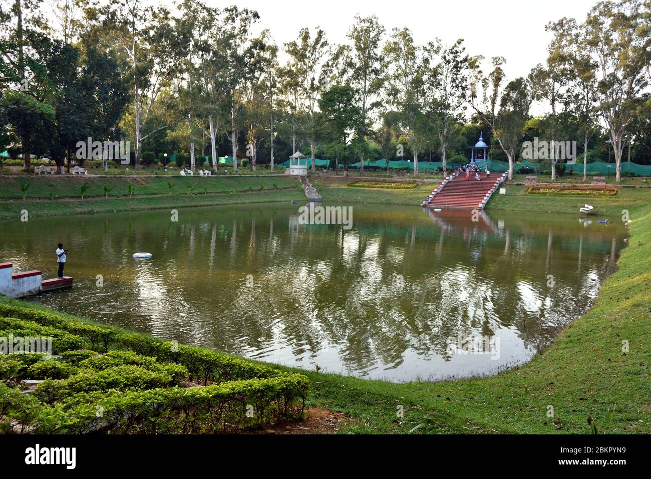 A view of the Venu Van in Rajgir, Bihar. Stock Photo