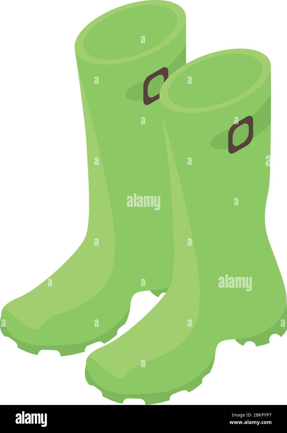 Rubber boots icon, isometric style Stock Vector