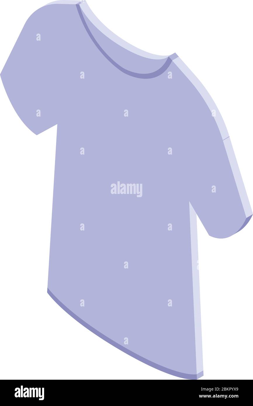 Fisherman tshirt icon, isometric style Stock Vector