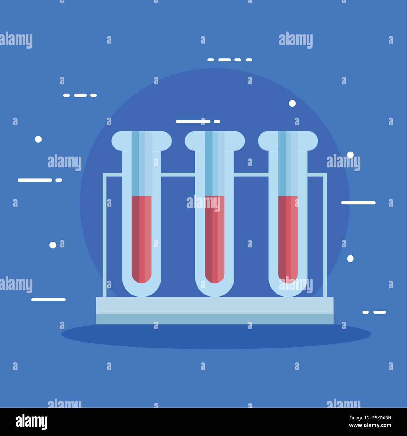 tubes test laboratory in blue background Stock Vector Image & Art Alamy