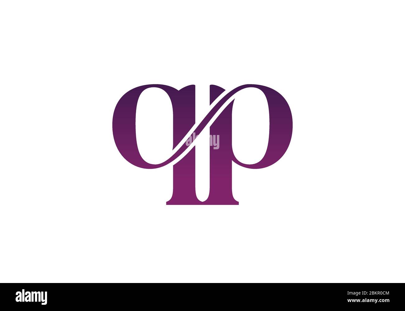Initial Monogram Letter Q P Logo Design Vector Template. QP Letter Logo ...
