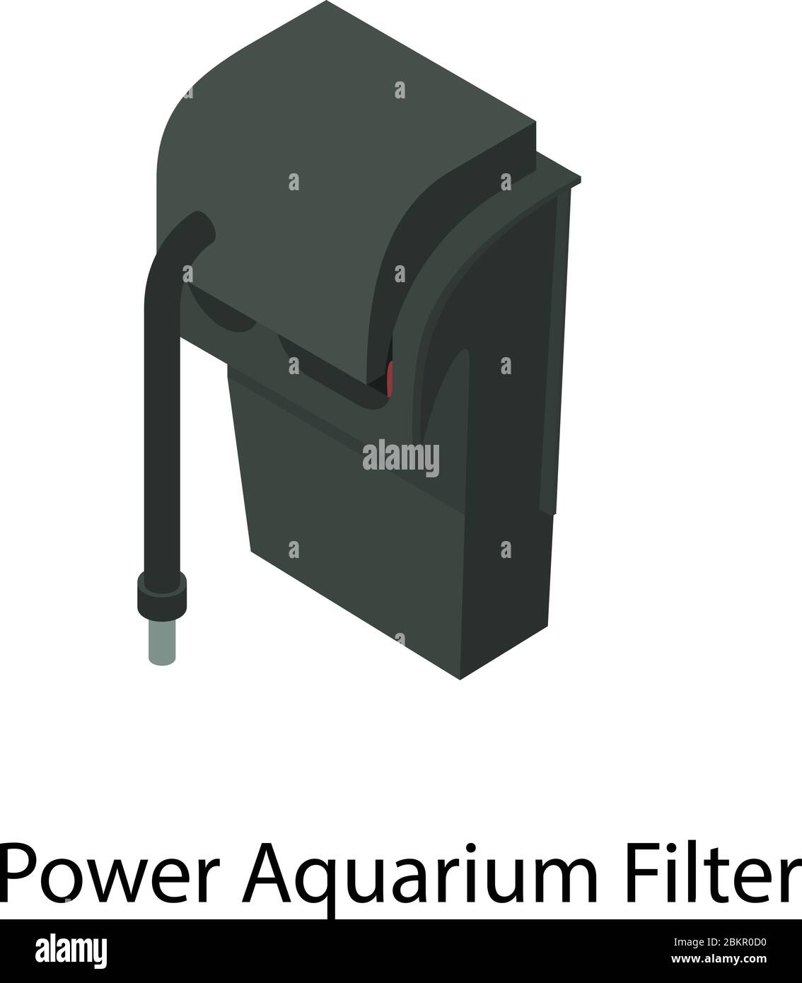Power aquarium filter icon. Isometric of power aquarium filter vector icon for web design isolated on white background Stock Vector