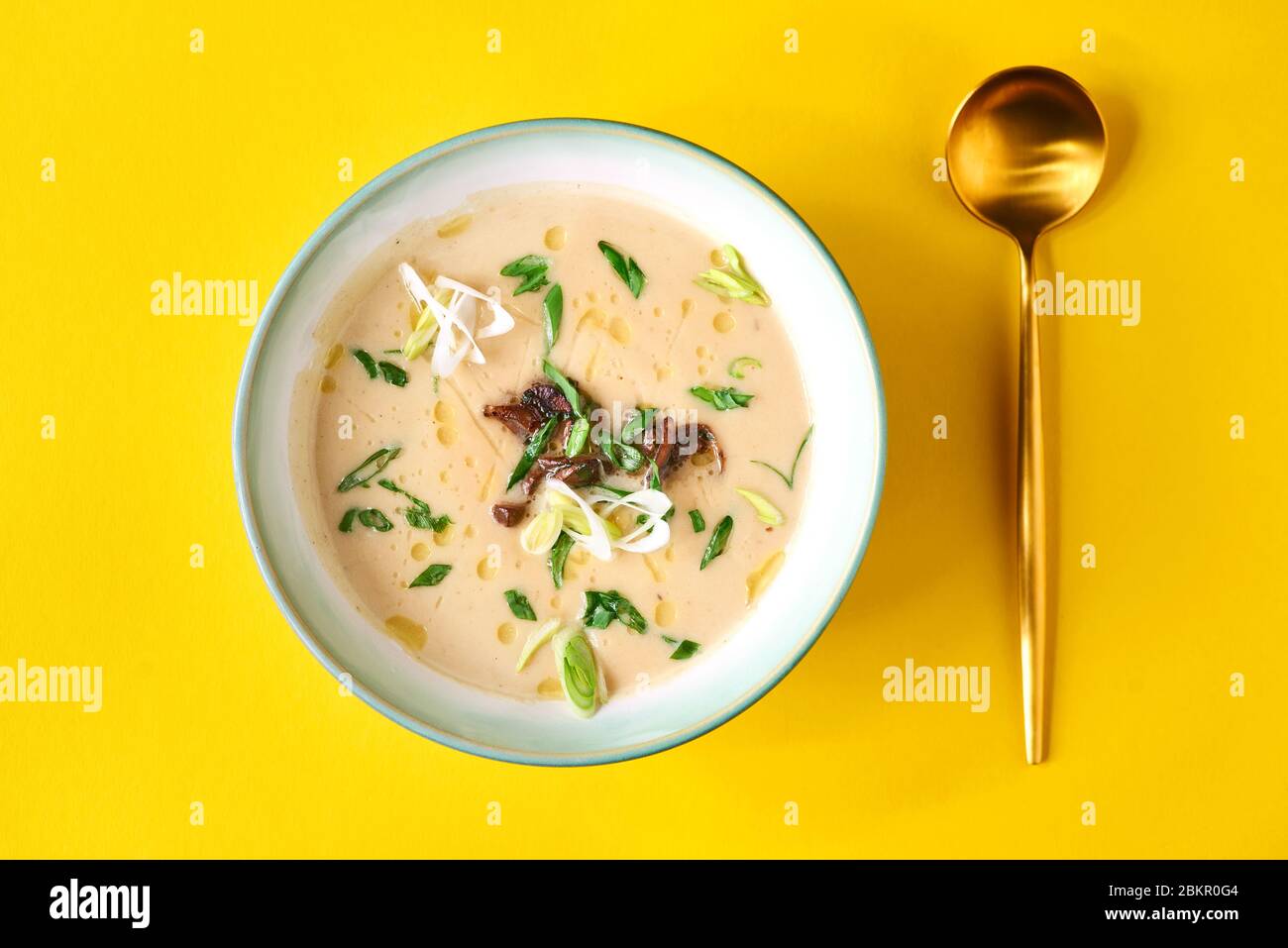 Bowl with sweet potato soup. delicious vegetable vitamin food menu