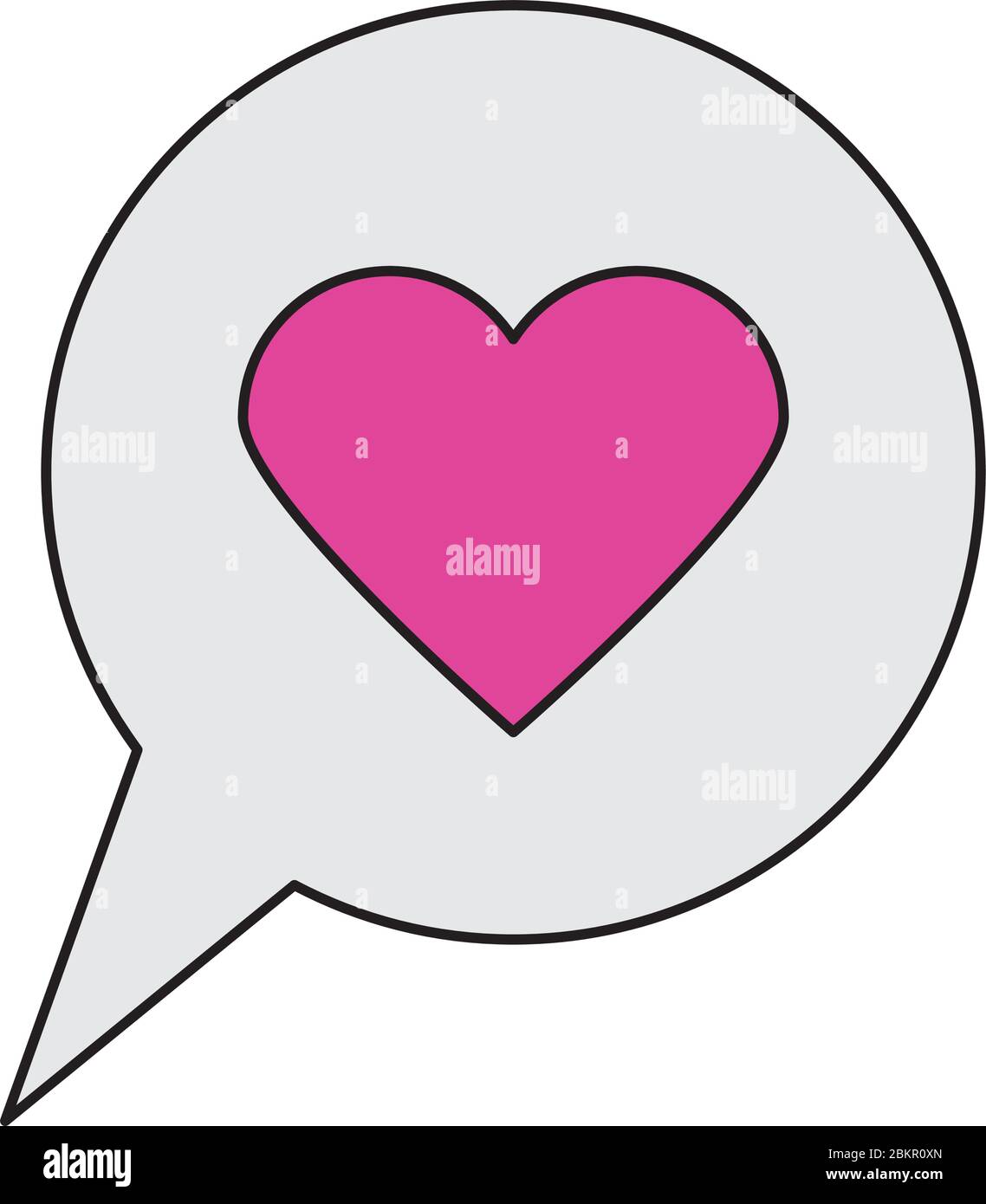 speech bubble with heart icon Stock Vector Image & Art - Alamy