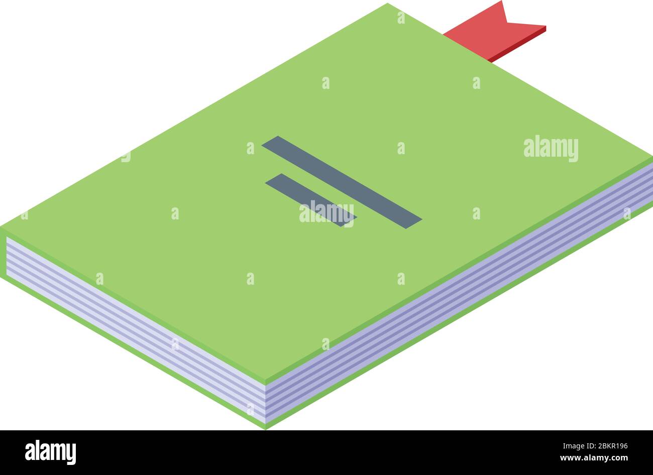 Medicine book icon, isometric style Stock Vector