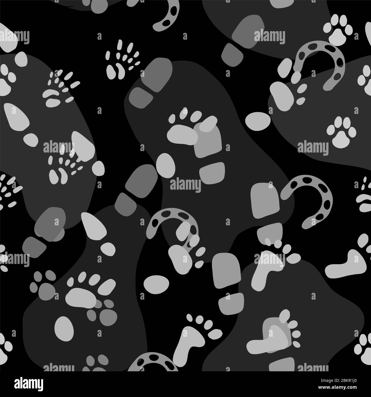 Repeating Pattern Footprint Trampled footprints, seamless repeating texture pattern, vector ...