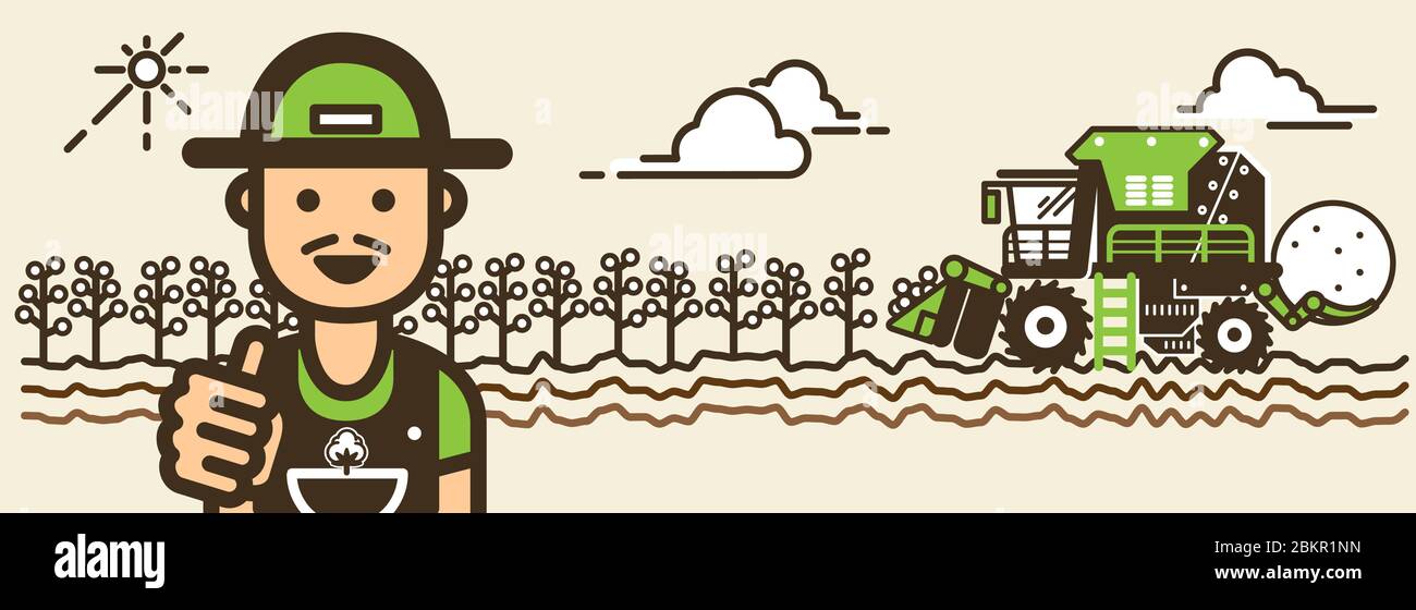 Cotton Farm Clipart