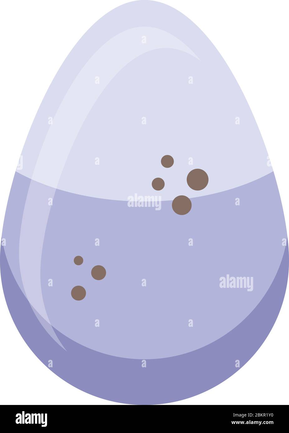 Owl egg icon, isometric style Stock Vector