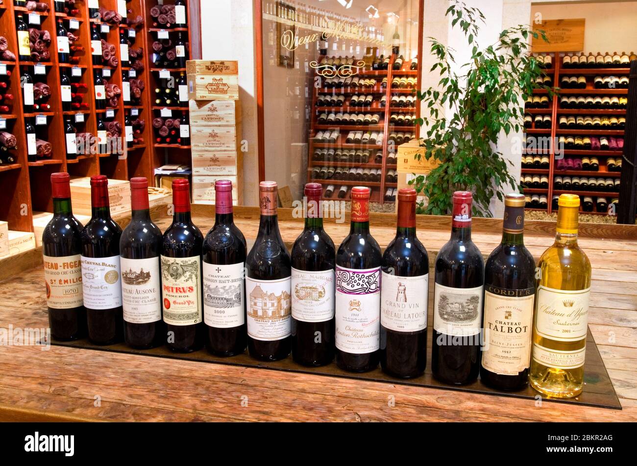 Rare fine bordeaux wine bottles labels display sale hires stock