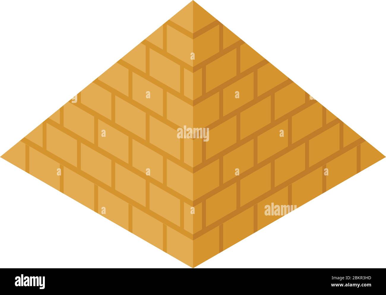 Mummy pyramid icon, isometric style Stock Vector