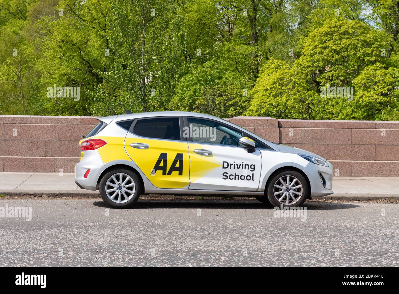 AA Driving School car, Glasgow, Scotland, UK Stock Photo