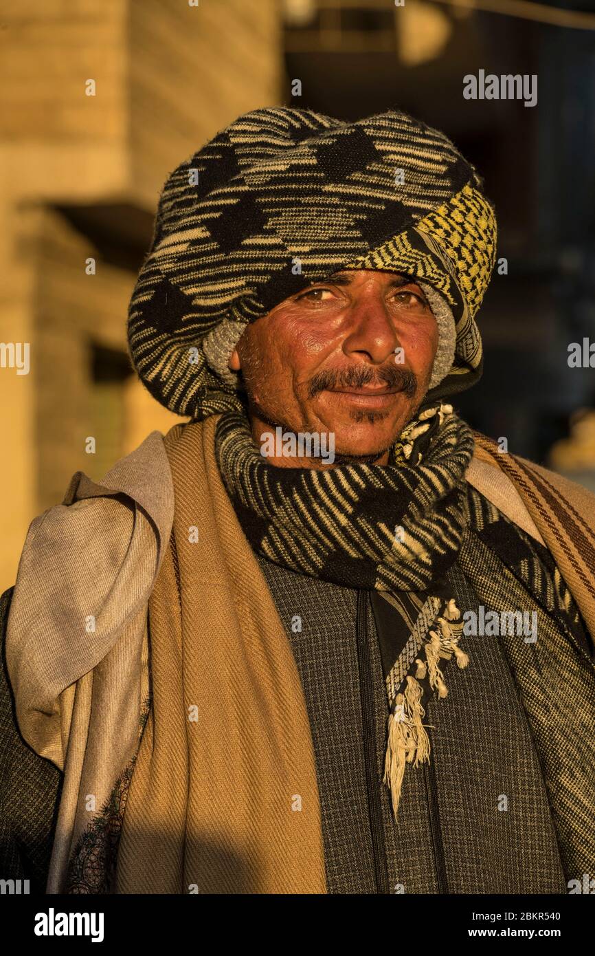 Egypt, Cairo, Giza, camel driver Stock Photo