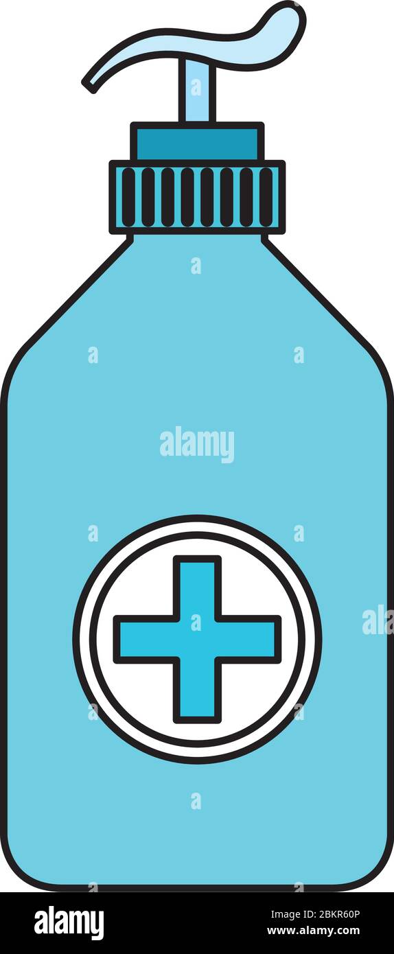 antibacterial soap bottle isolated icon Stock Vector Image & Art - Alamy