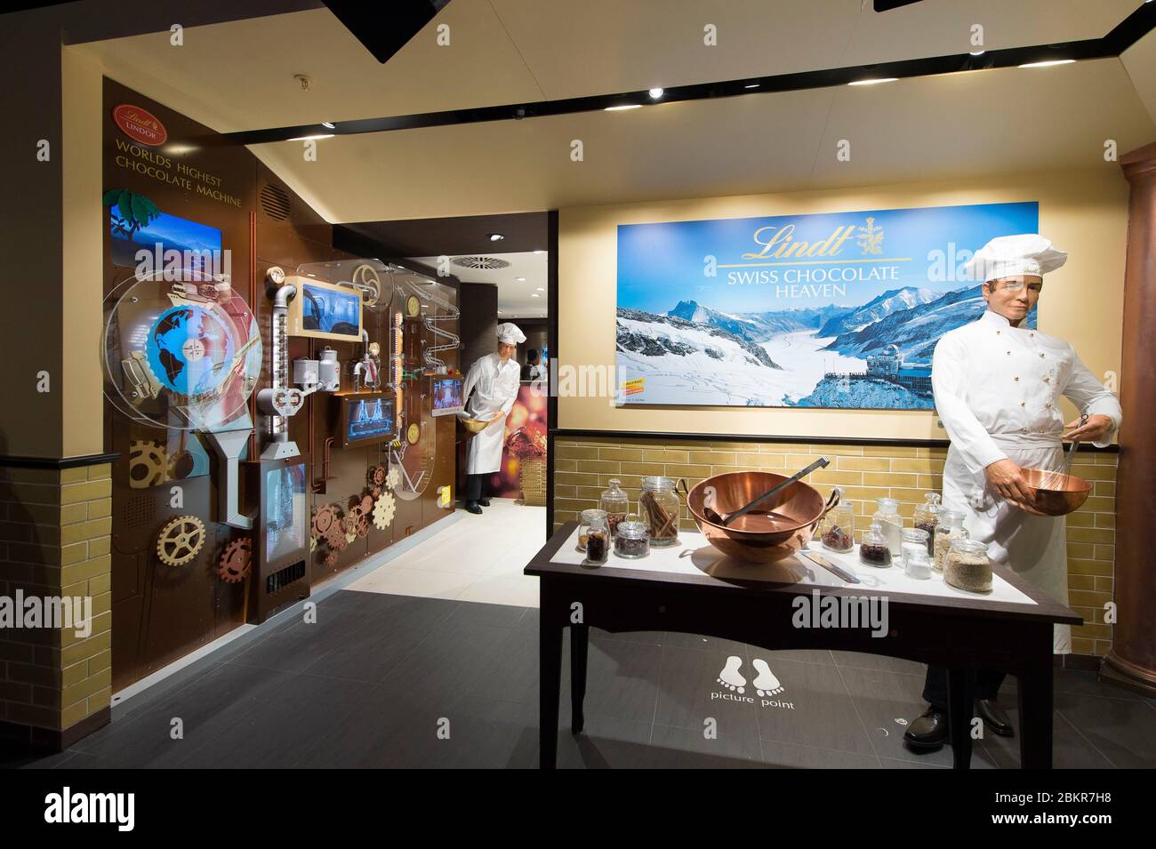 Switzerland, Bernese Oberland, Interlaken, Jungfrau pass top of Europe