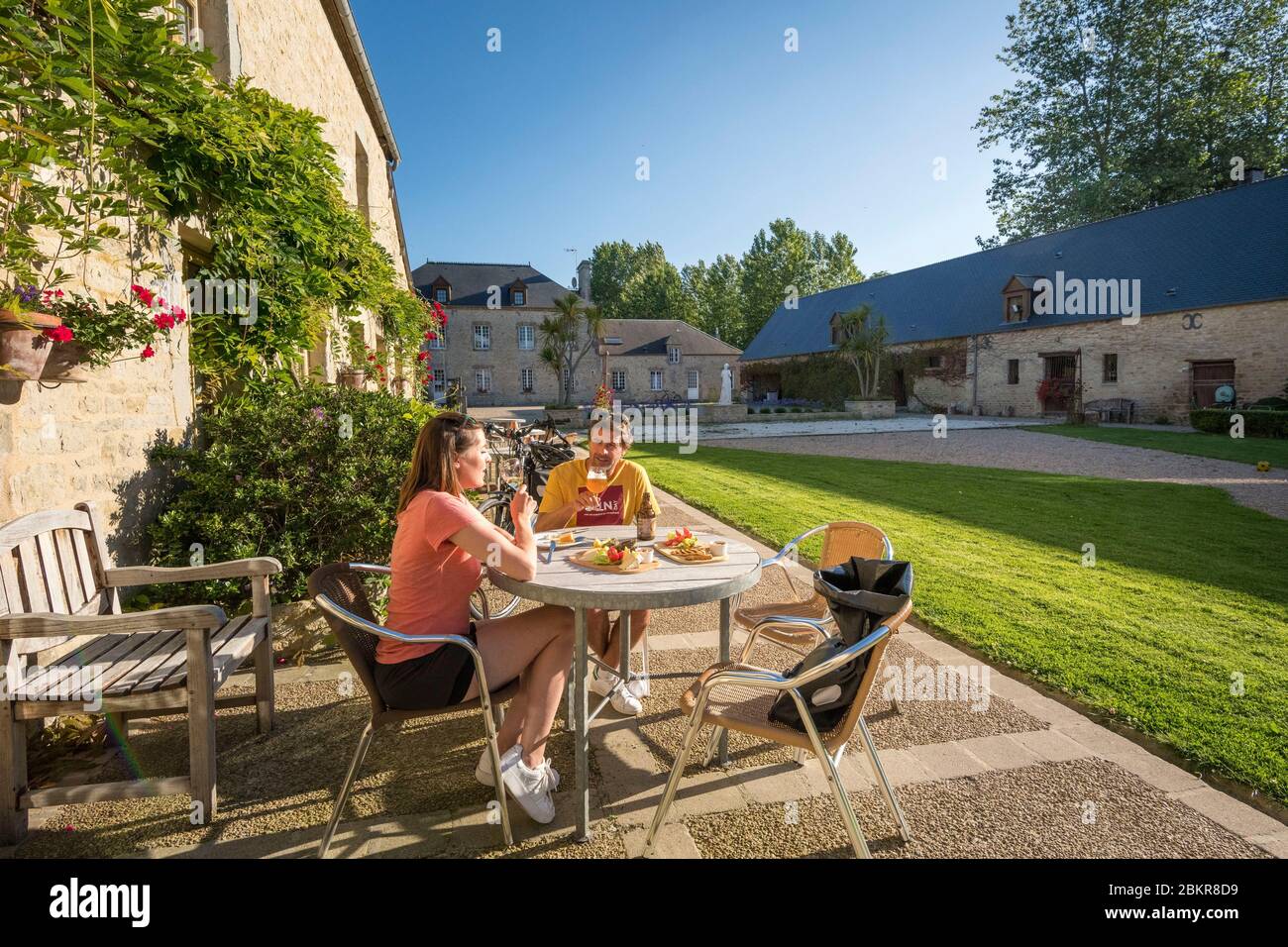 France, Manche, SainteMarieduMont, hotel restaurant Le domaine du