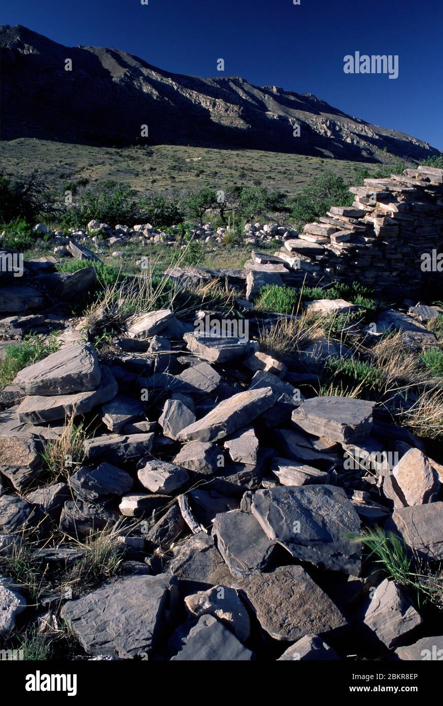 The Pinery Station, Guadalupe Mountains National Park, Texas Stock Photo