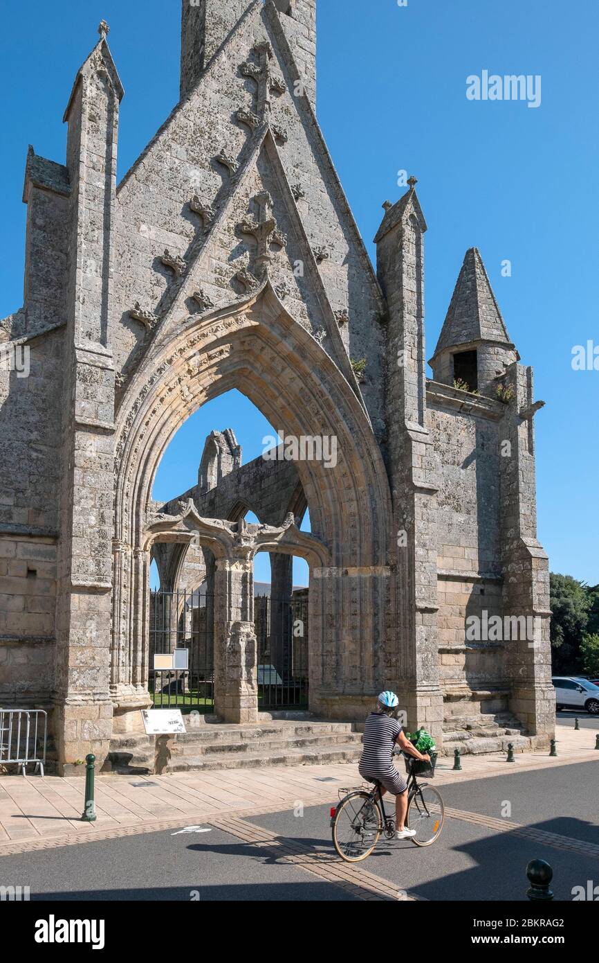 France, Loire-Atlantique, Batz-sur-Mer, Chapel of Our Lady of the Mulberry Stock Photo