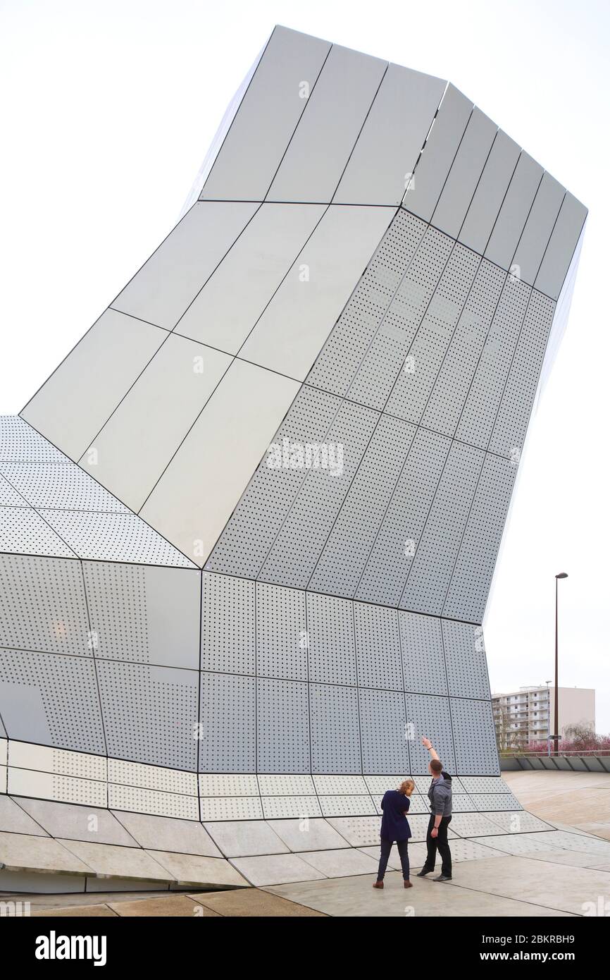 France, Loiret, Orleans, FRAC (Regional Contemporary Art Fund) Center Val de Loire, building of architects Jakob + MacFarlane (2013) Stock Photo