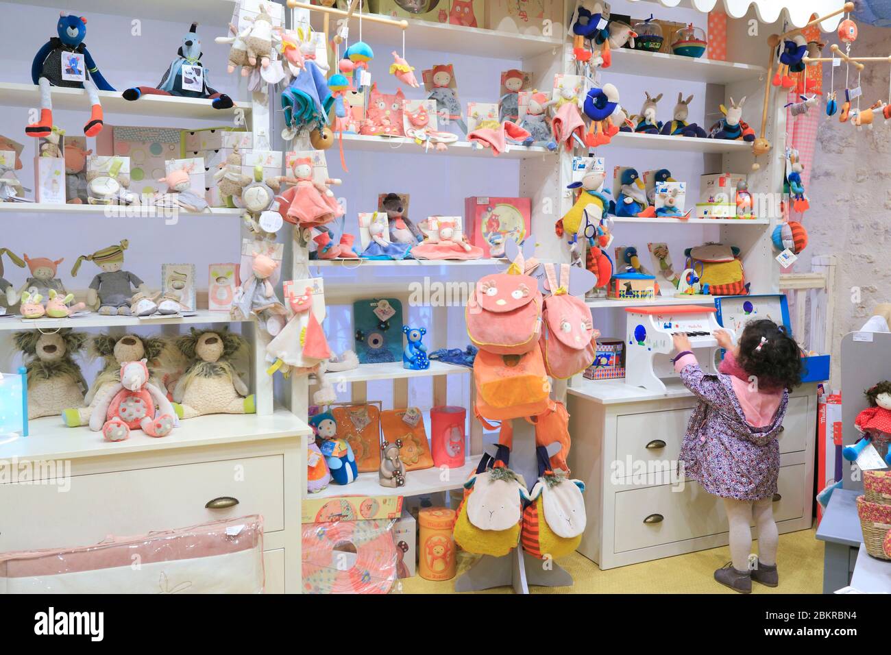 France, Loiret, Orleans, rue de Bourgogne, It's my house! : children's play store Stock Photo