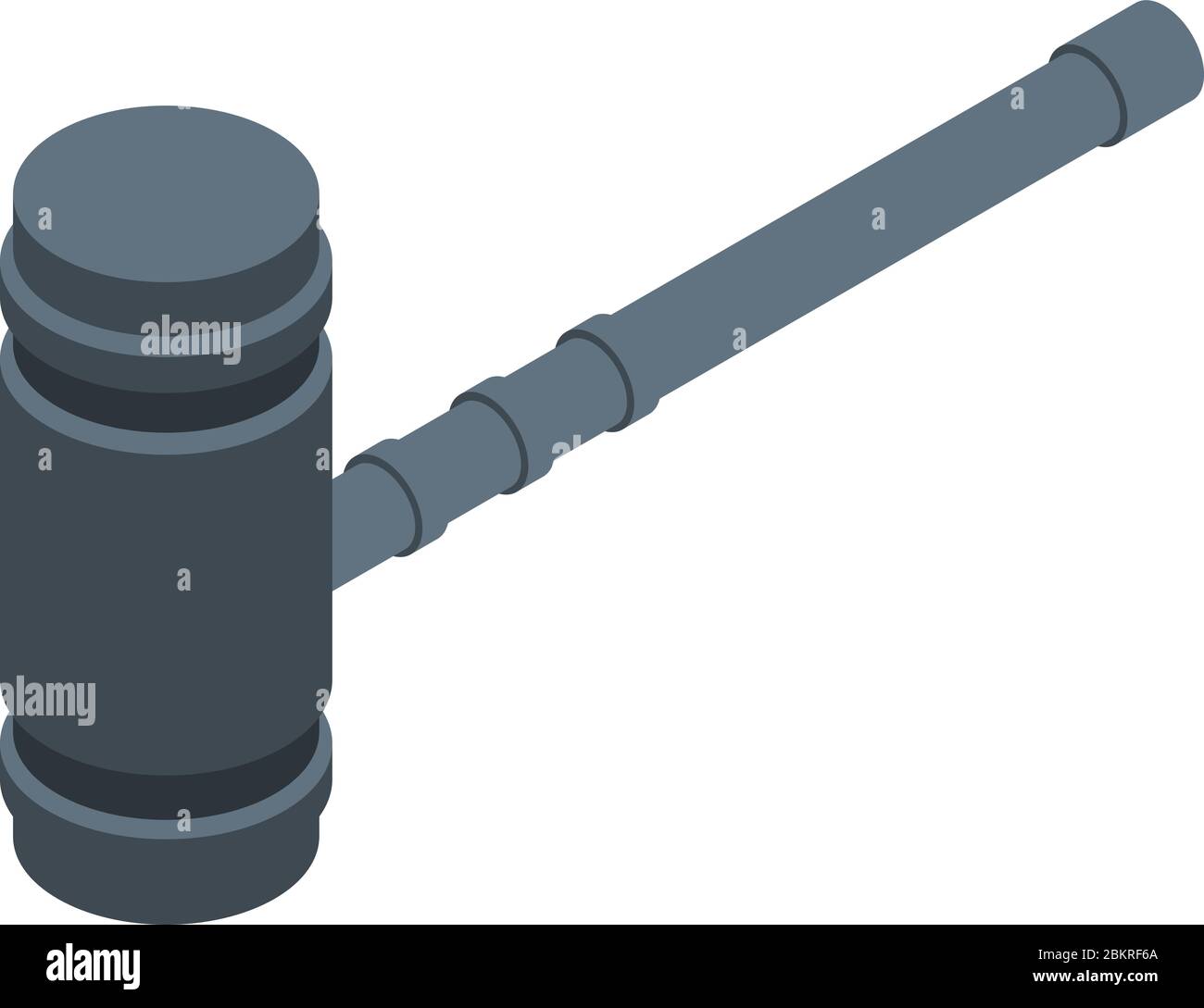 Judge hammer icon, isometric style Stock Vector