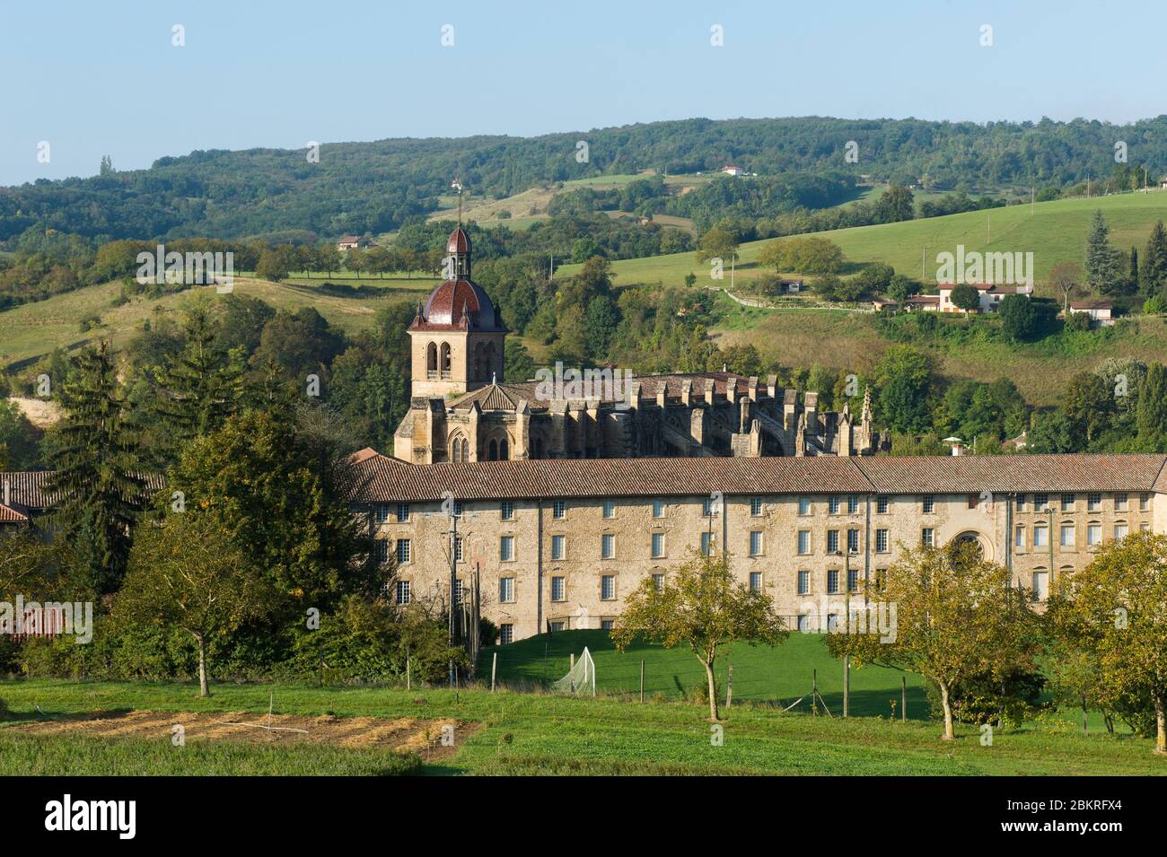 France, Isere, Saint Antoine l'Abbaye, most beautiful village of France, the buildings of the