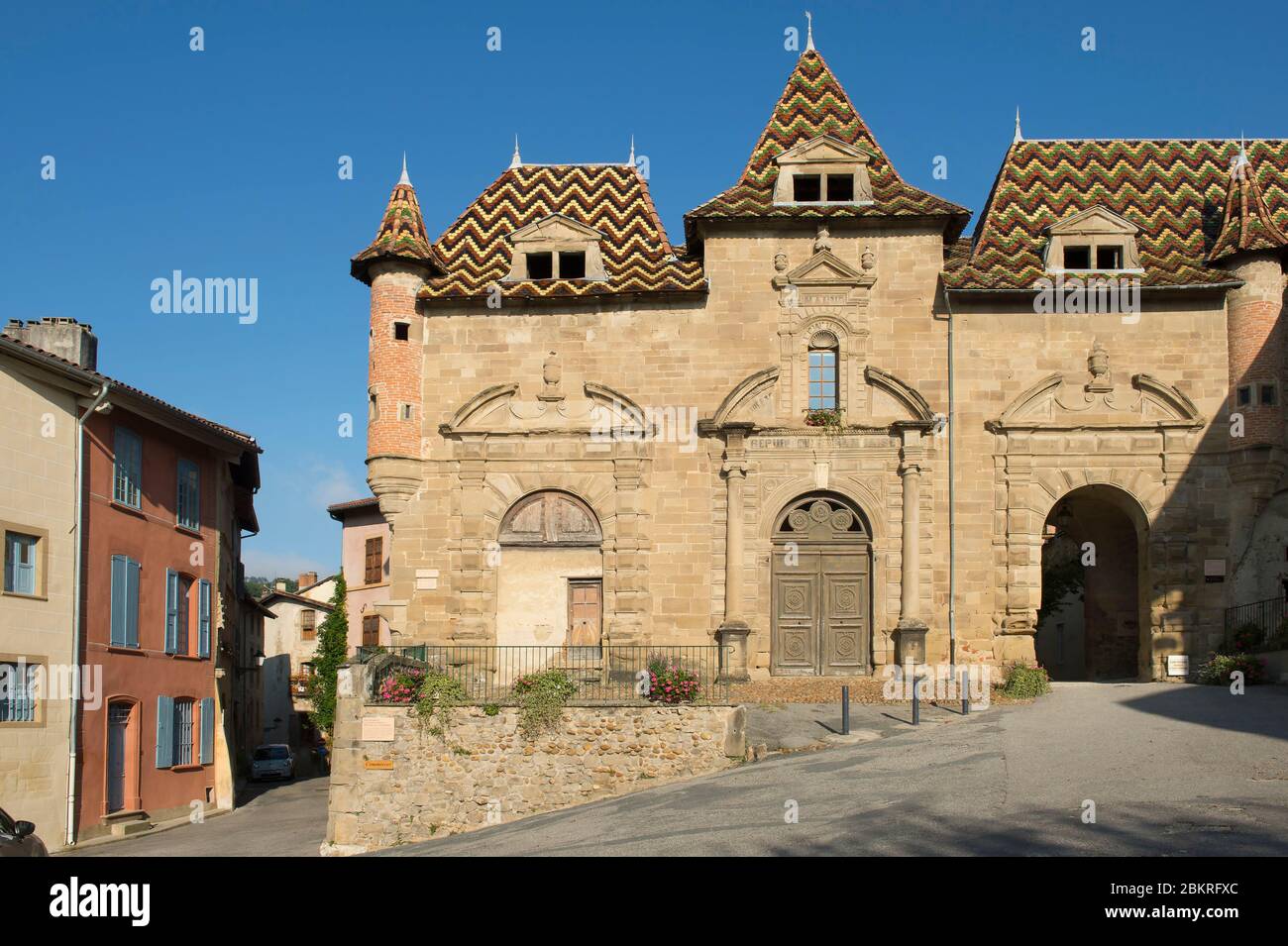 France, Isere, Saint Antoine l'Abbaye, most beautiful village in France ...