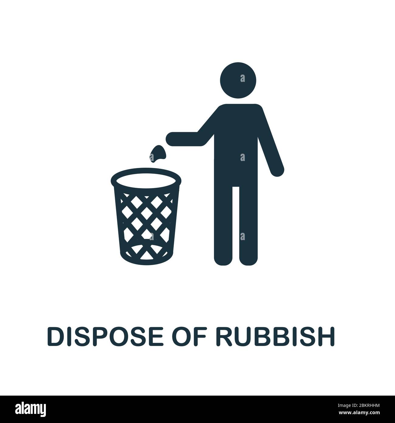 Refuse collection bin man Stock Vector Images Alamy