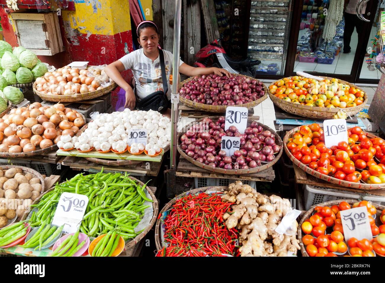 Philippines, Luzon Island, Manila, fruit and vegetable market Stock Photo