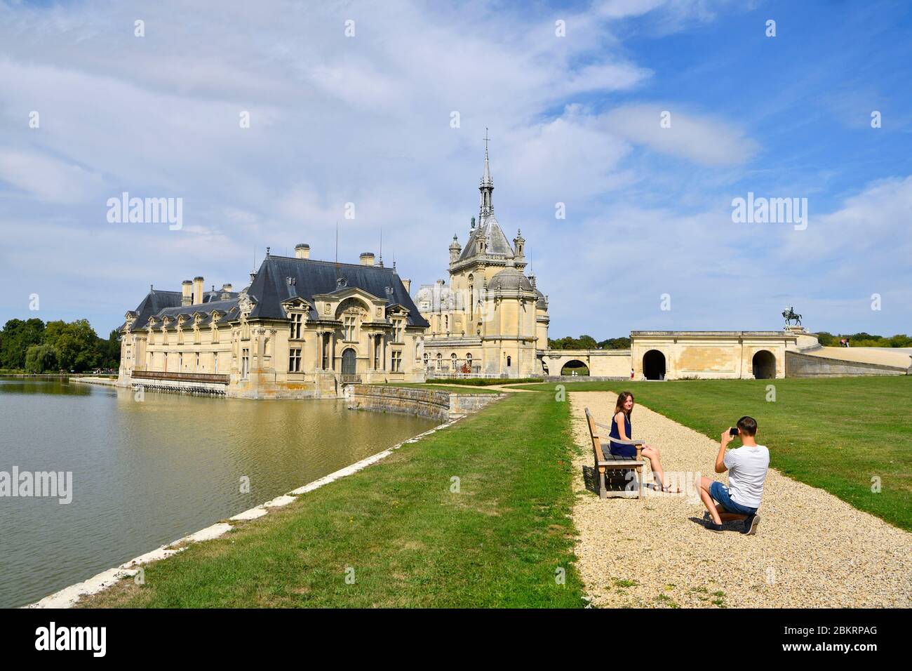 France, Oise, Chantilly, Chantilly, estate, Chantilly castle and Conde