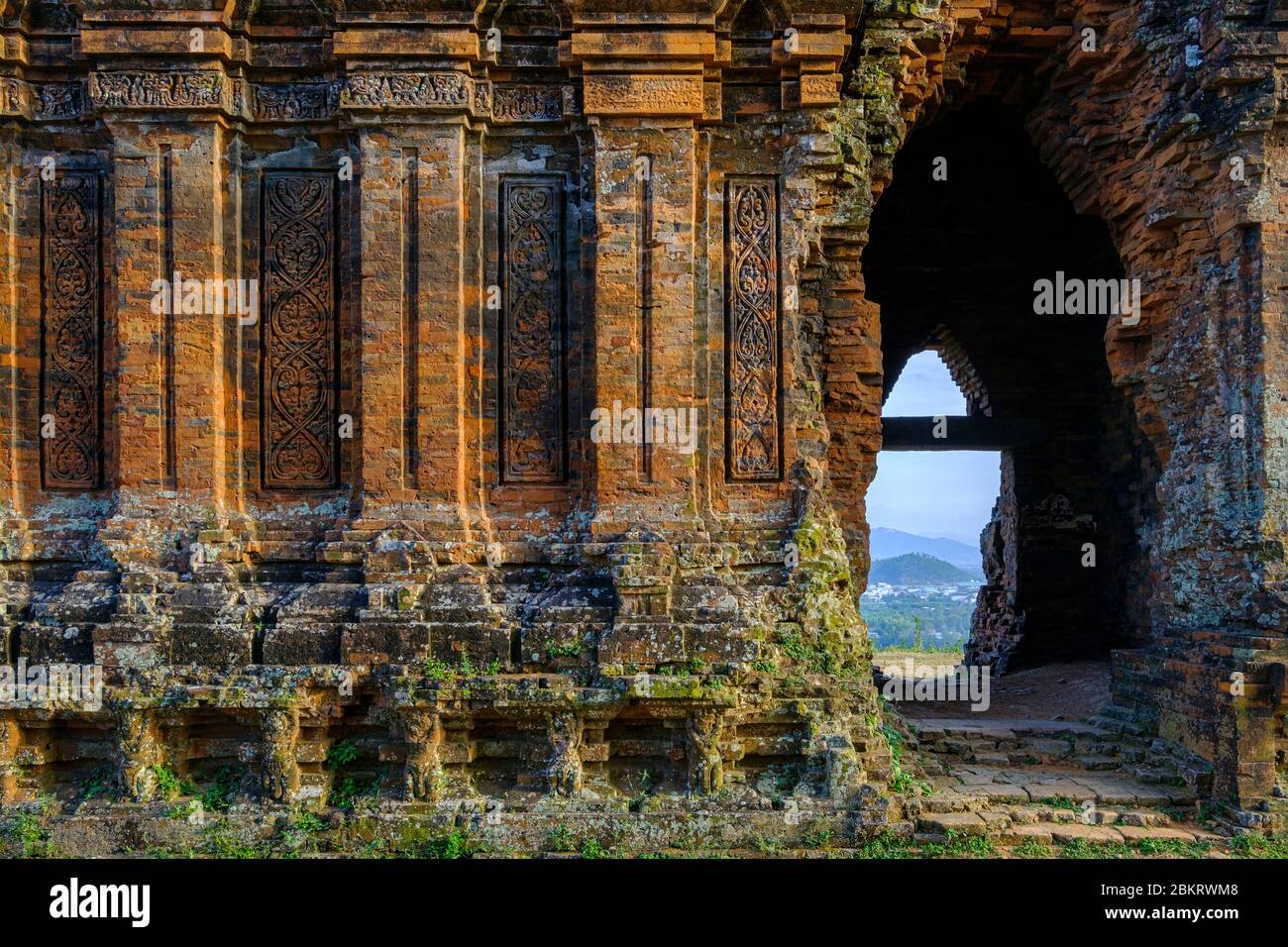 Vietnam, Binh Dinh province, Qui Nohn, the Cham Towers, Thap Banh It Stock Photo