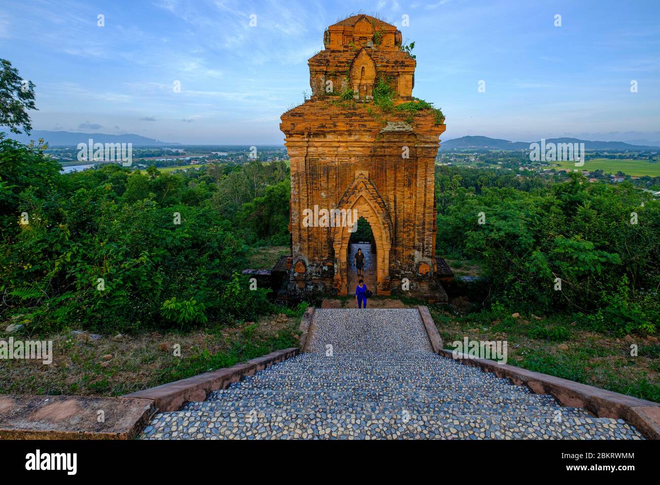 Vietnam, Binh Dinh province, Qui Nohn, the Cham Towers, Thap Banh It Stock Photo
