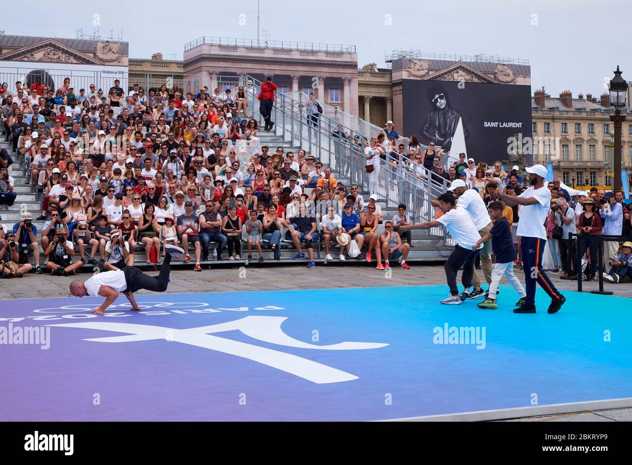 France, Paris, Place de la Concorde transformed into a sports center