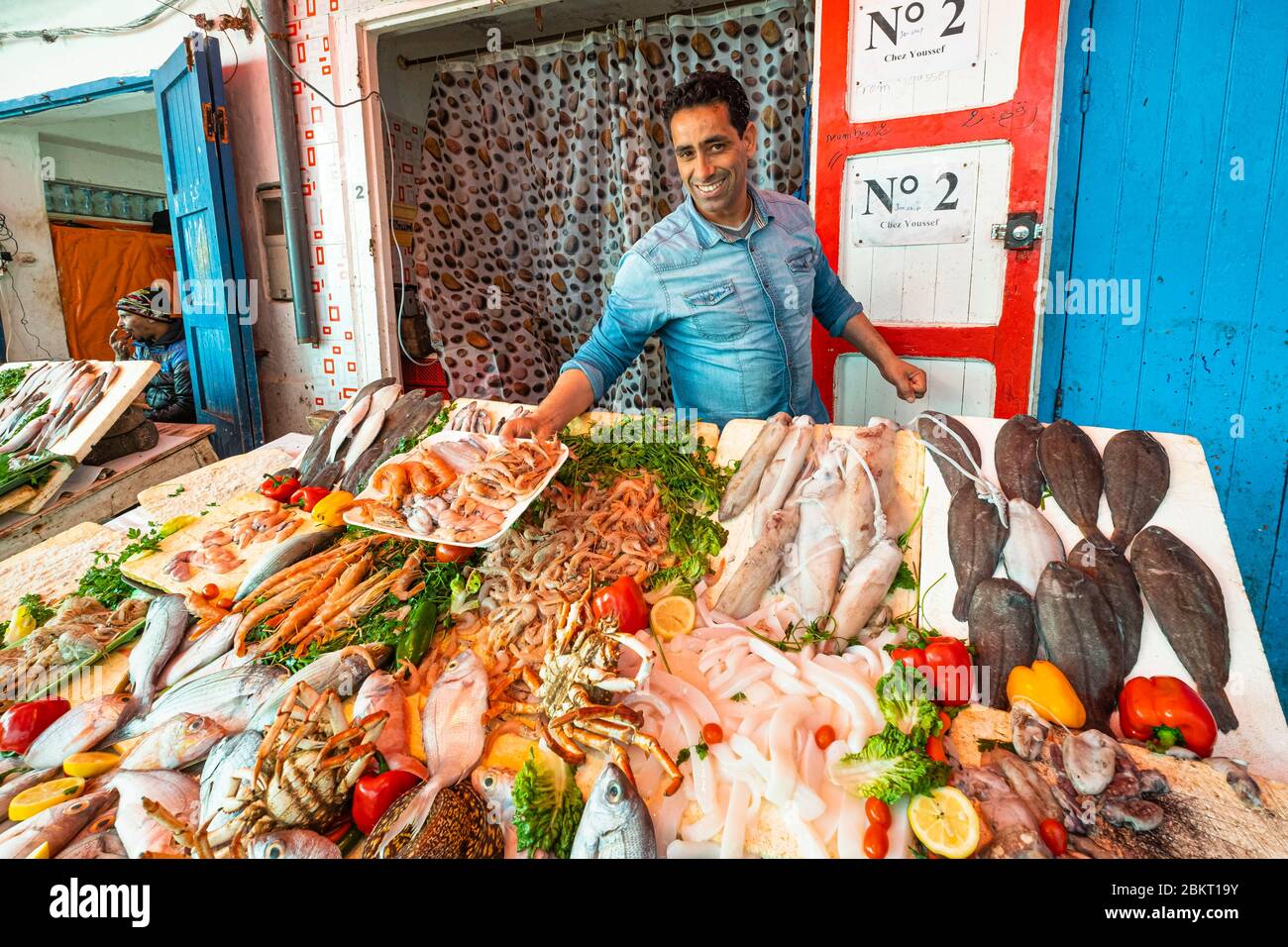 Essaouira Morocco Fish Stock Photos and Images - 123RF