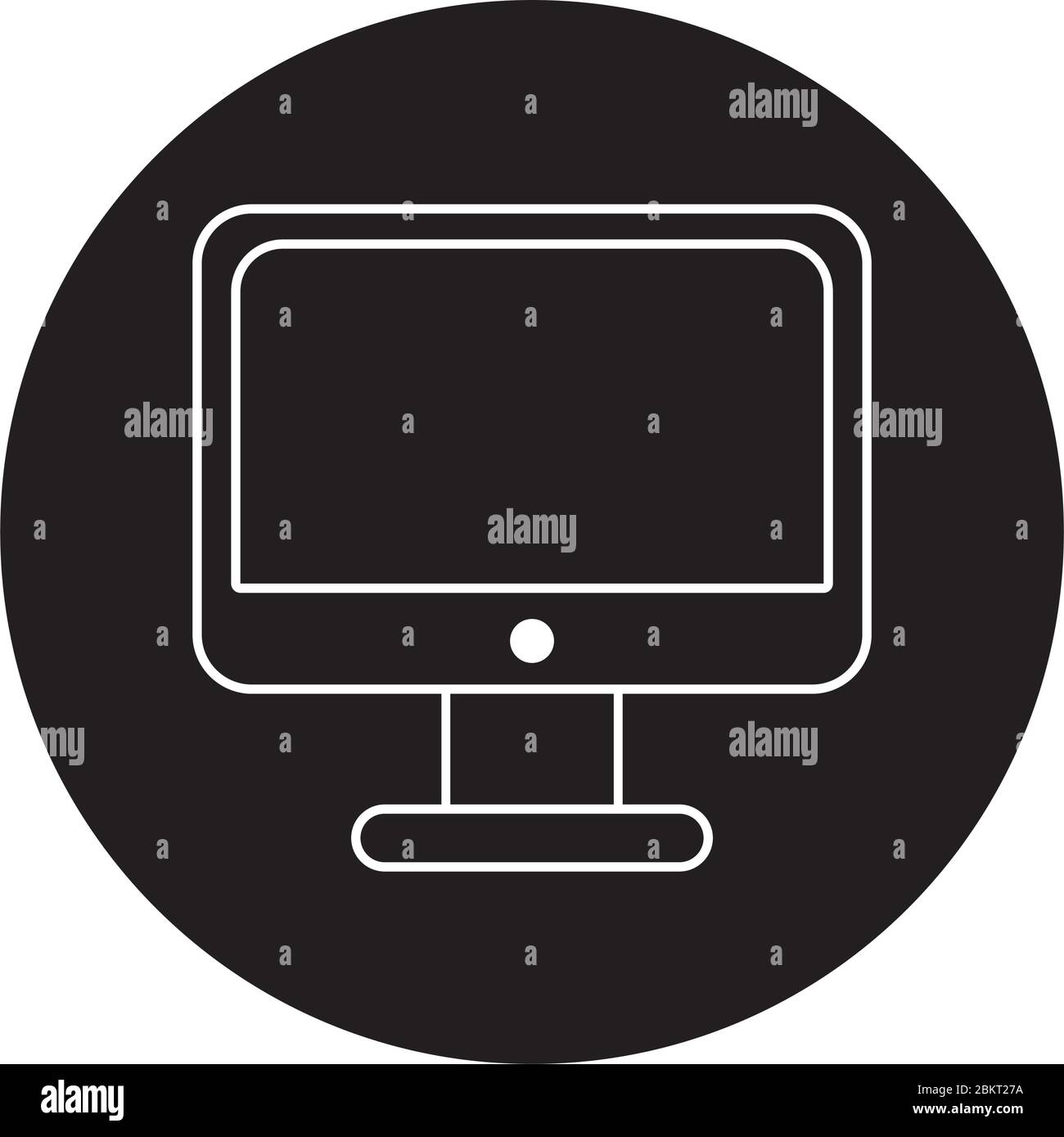 desktop computer monitor isolated icon Stock Vector Image & Art - Alamy