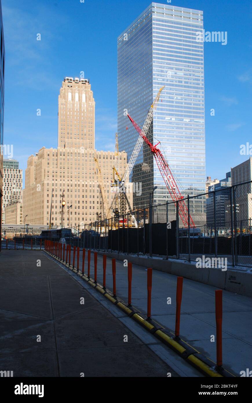 Verizon Building World Trade Centre Under Construction 285 Fulton St, New York, NY United States by Ralph Walker Stock Photo